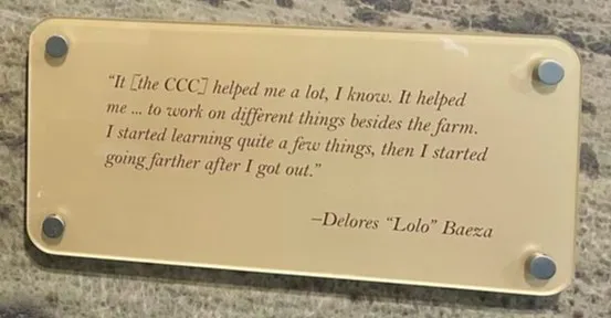 Interpretive signage from Davis Mountains State Park