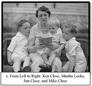 From Left to Right: Ken Close, Martha Locke, Jim Close, and Mike Close
