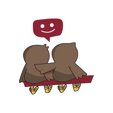 Two owls sitting together