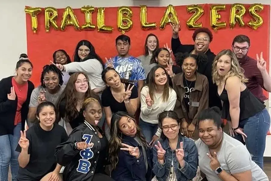 RHA and Community Council having fun at the Trailblazers: You've Made Your Mark event celebrating Community Council's work throughout the year!