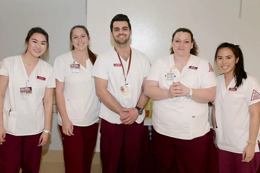 A group of Dallas TWU nursing students