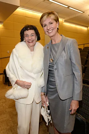 Virginia Chandler Dykes and Chancellor Carine M. Feyten