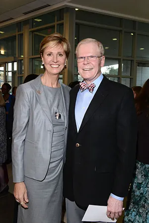 Chancellor Carine M. Feyten and her husband Chad Wick