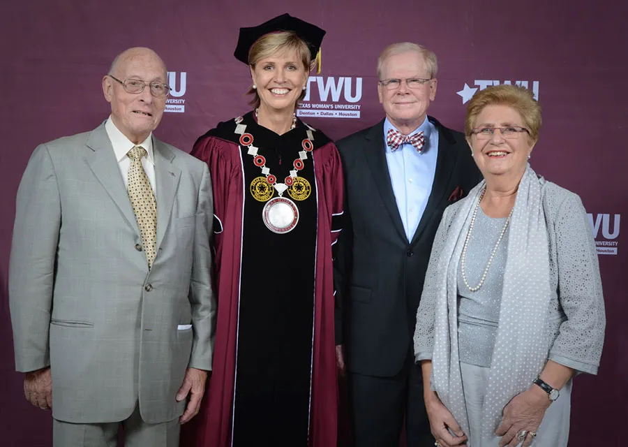 Chancellor Feyten with her family