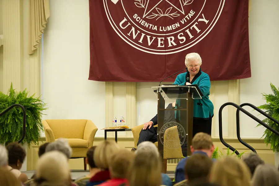 Sarah Weddington at the inaugural 2016 Jamison Lecture.
