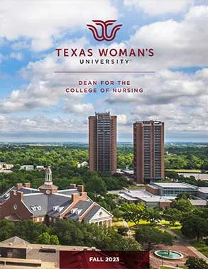 TWU College of Nursing Leadership Search Brochure Cover