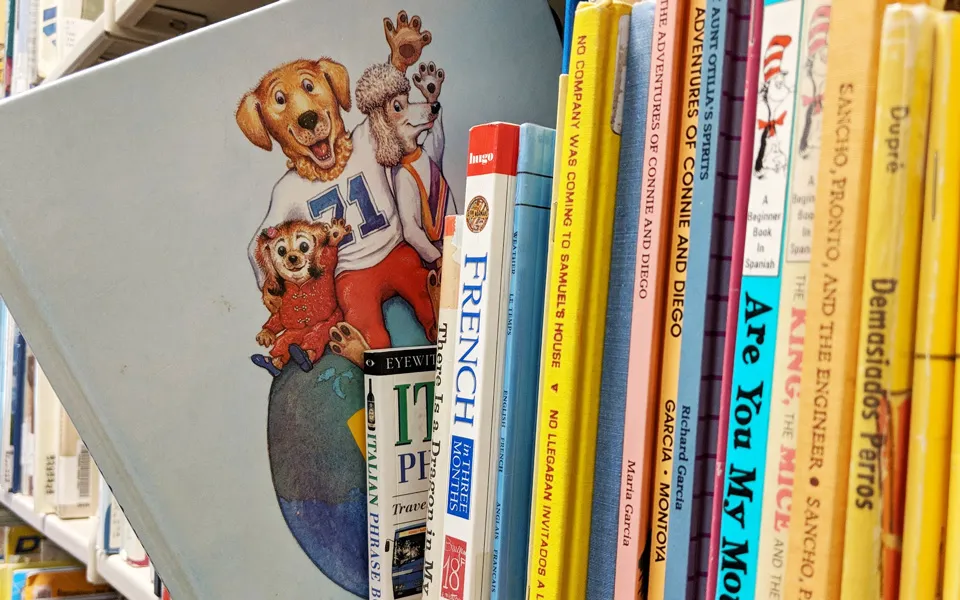 books from the children's collection