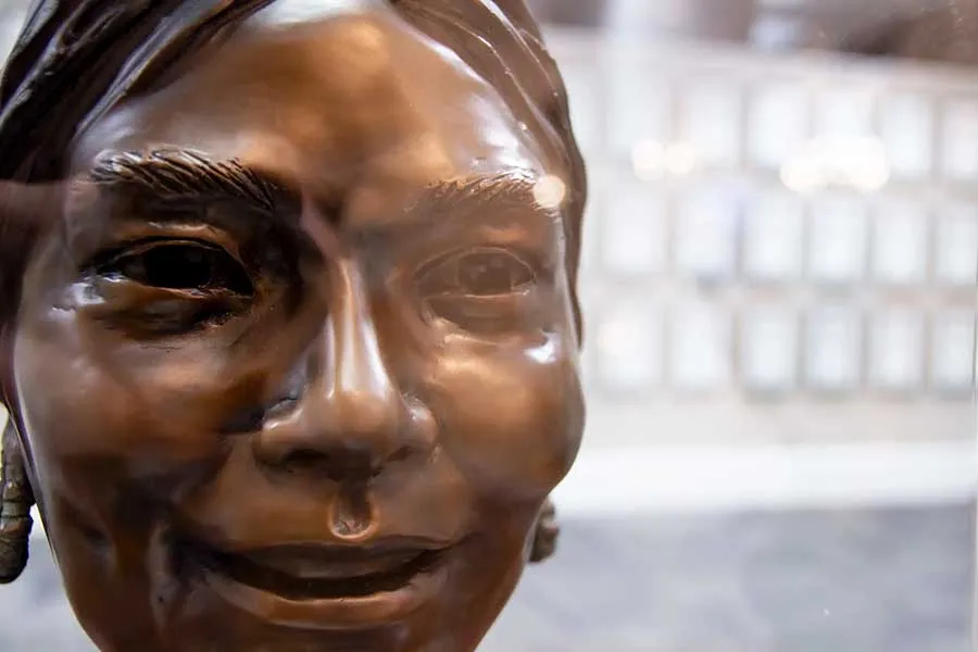 Bronze bust in the Texas Women's Hall of Fame