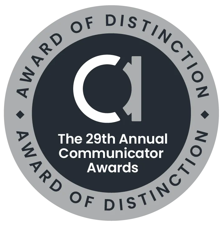 29th Annual Communicator Award of Distinction Badge