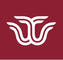 Maroon square with white TWU logomark