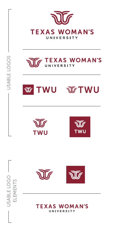 TWU logos in various formats