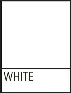 A square of TWU's approved white color.
