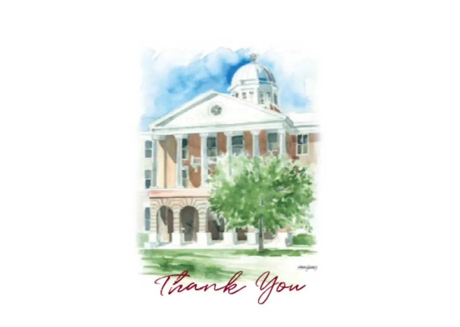 A thumbnail example of Thank you Card Style A.