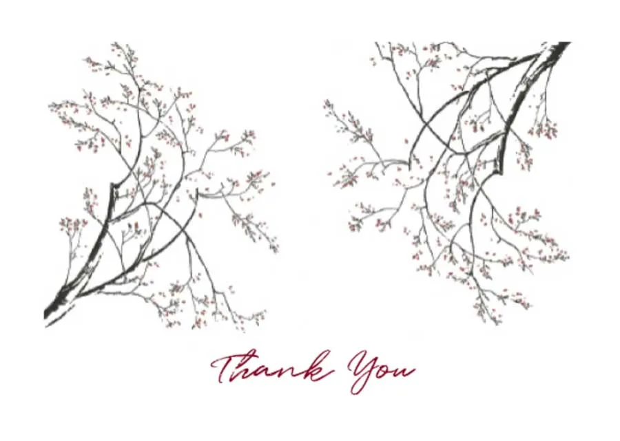 A thumbnail example of Thank you Card Style C