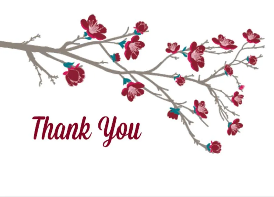 A thumbnail example of Thank you Card Style G