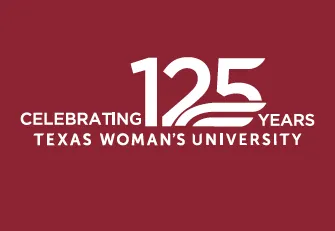 The 125th Anniversary white logo on a maroon background in a secondary horizontal format