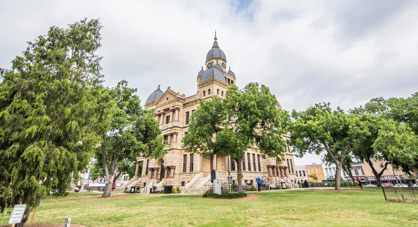 Downtown Denton courthouse. 