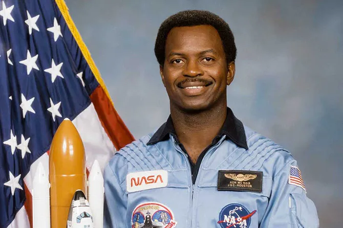 Robert McNair in his NASA uniform