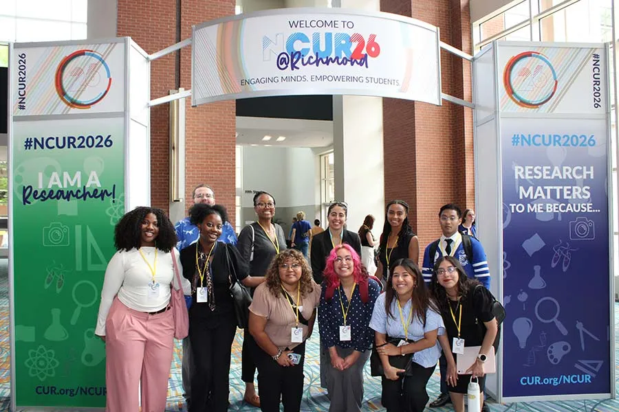 McNair Scholars attending the Spring 2026 National Conference for Undergraduate Research (NCUR) in Richmond, Virginia