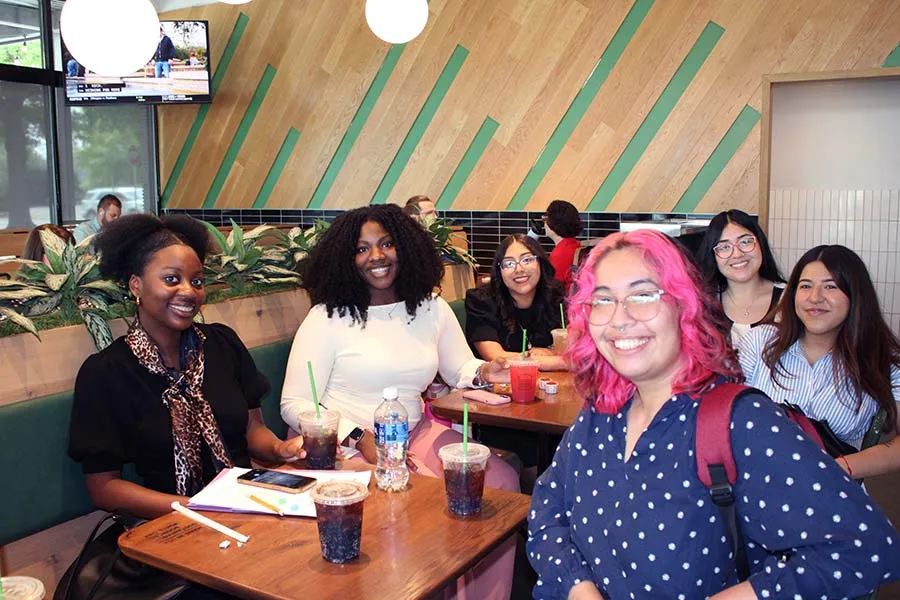 McNair Scholars enjoying a lunch break during a conference