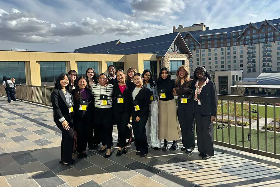 McNair Scholars with SSS students attending the Fall 2024 HACU Adelante Leadership Conference in Aurora, Colorado