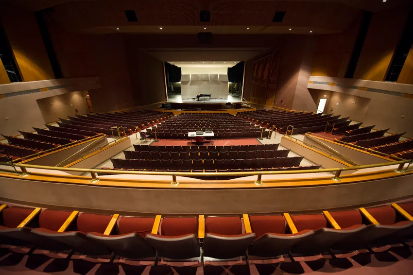 Photo of Margo Jones Performance Hall interior with seating 