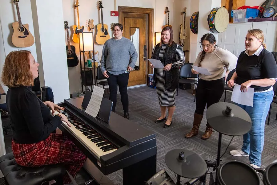 The TWU grief choir prepares for its first performance