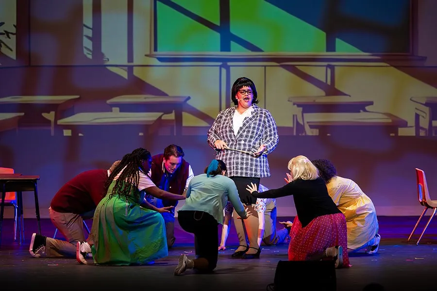 TWU musical theatre students perform Zombie Prom on stage