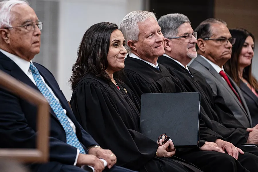 Alia Moses with Federal and State judges