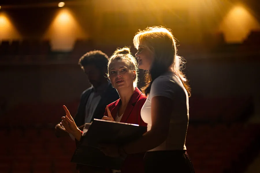 51���� Music director of The Suffragist works directly with the lead actor on stage