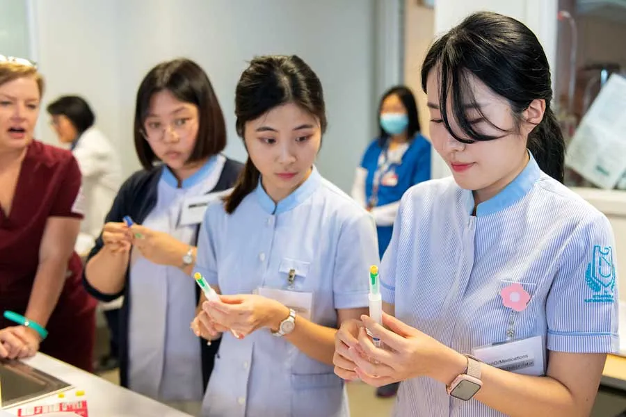 Korean nursing students attended the Global Nursing Program at TWU Dallas