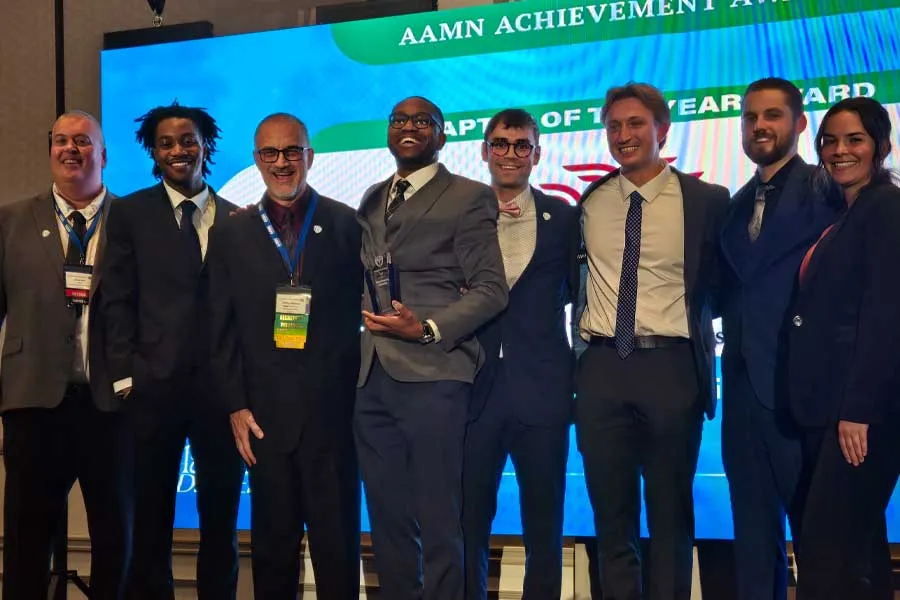 TWU Dallas Men in Nursing receive Chapter of the Year Award from AAMN