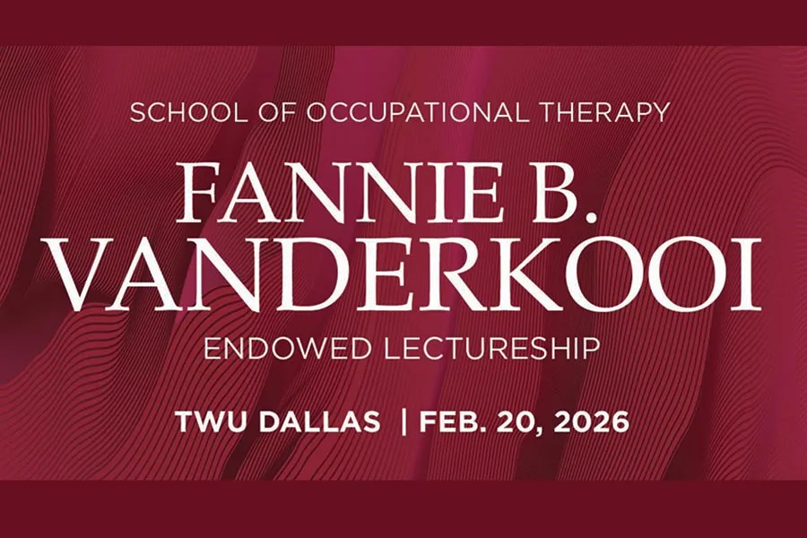 graphic for the Vanderkooi Lecture on Feb. 20