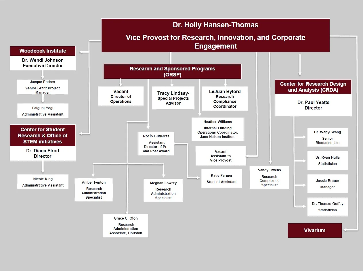 ORSP Organization Chart