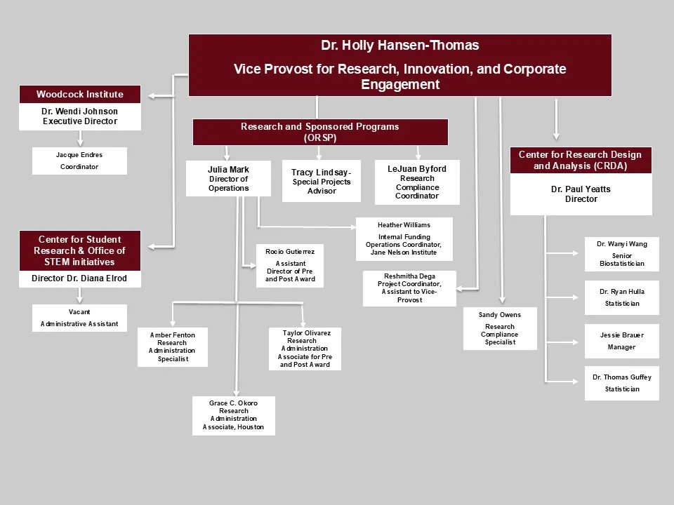 Organizational Chart of ORSP