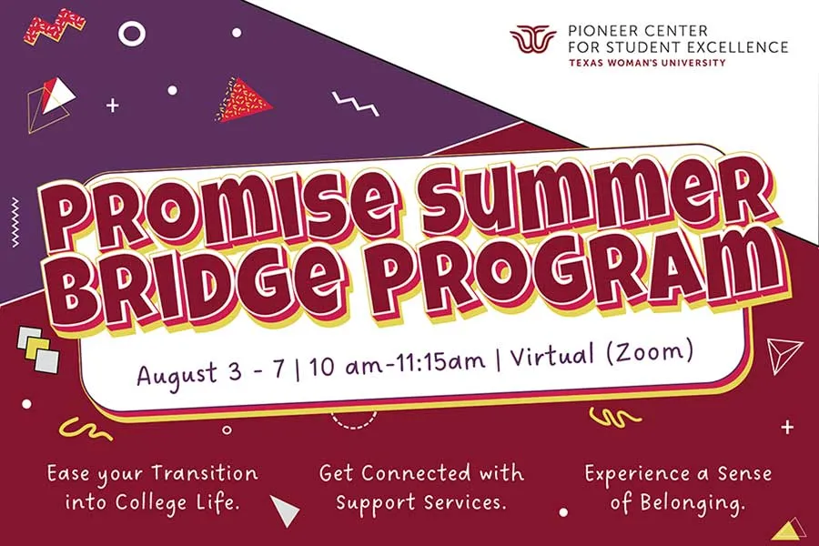 Promise Summer Bridge Program, August 3-7, 10 - 11:15 a.m., Zoom