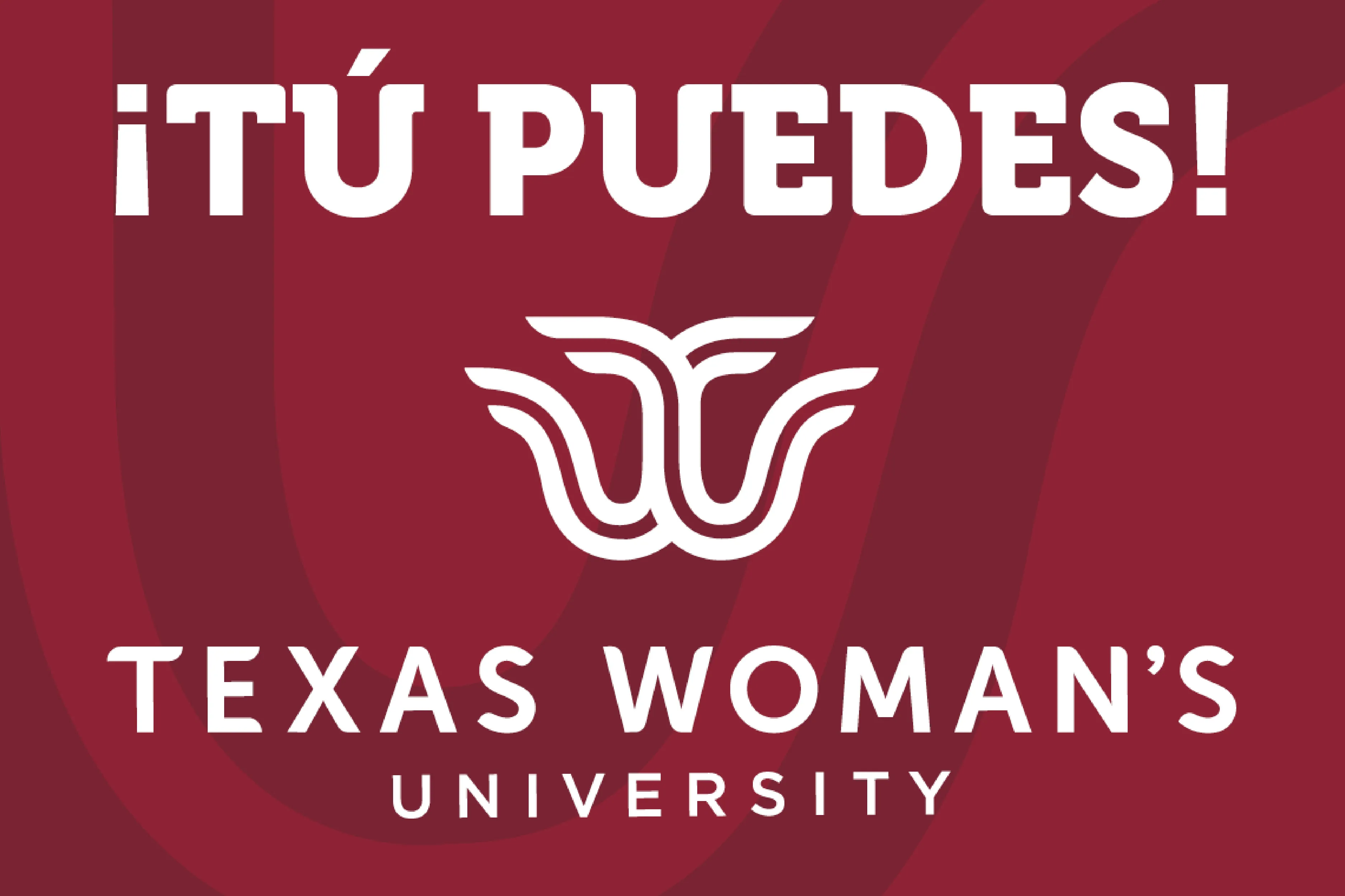 A maroon poster with the text 