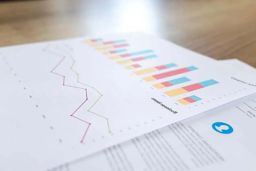Papers with charts and graphs