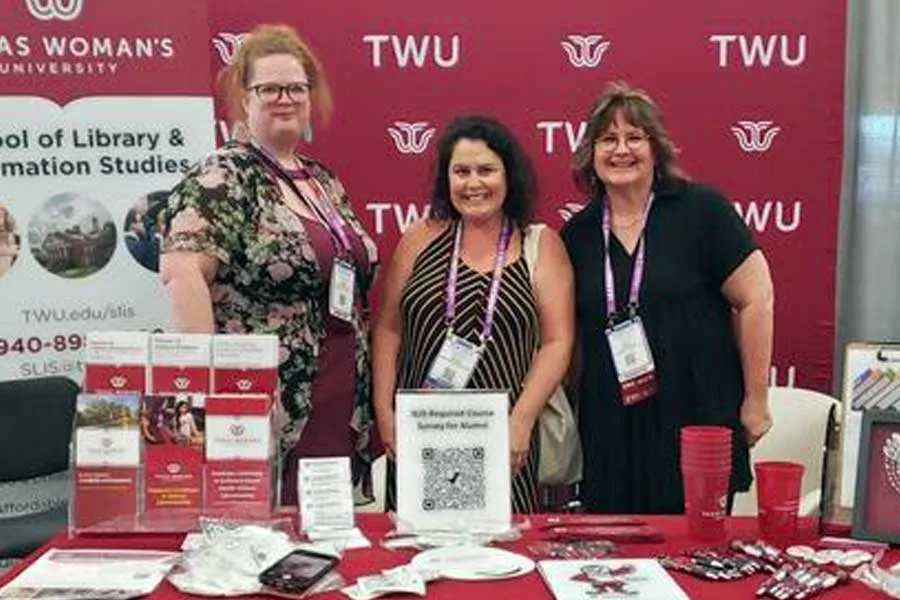 Catia Azevedo de Souza enjoyed meeting TWU faculty and staff at TLA 2024