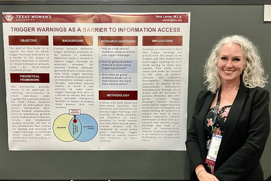 SLIS faculty Amy Lanier presents poster at TLA