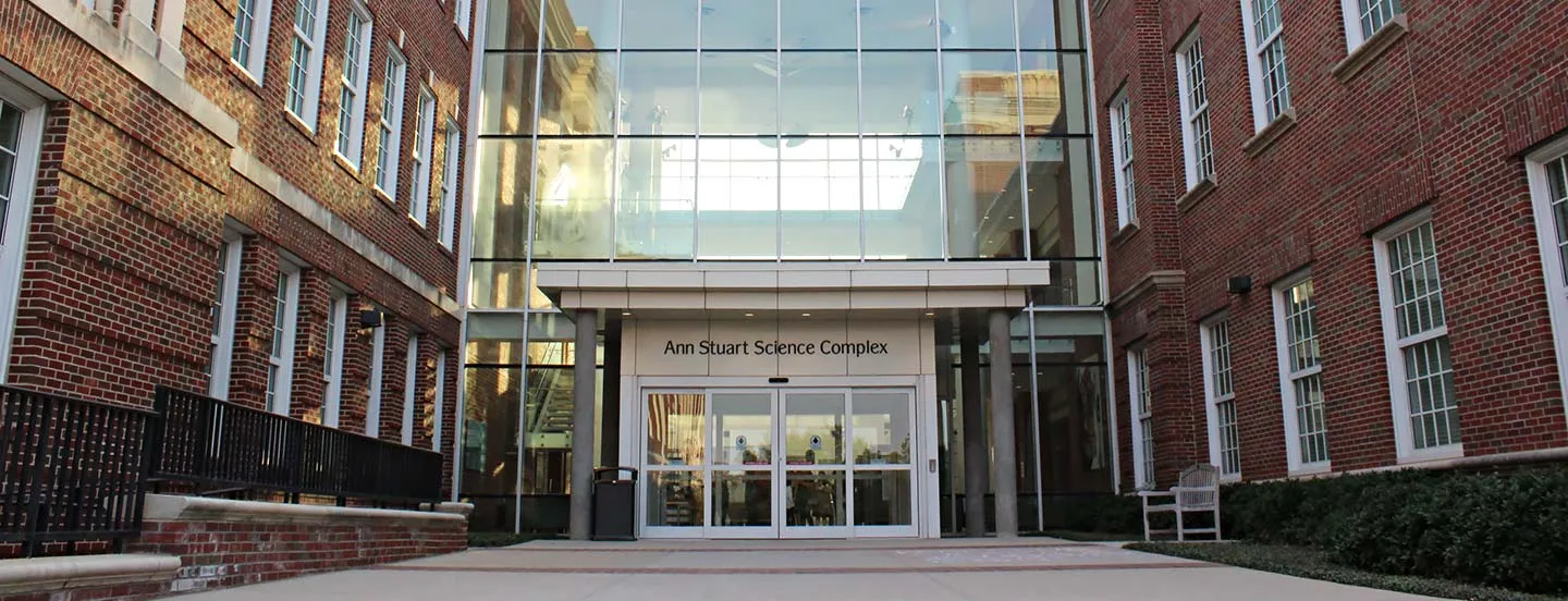 Exterior of the Ann Stuart Science Complex on the TWU Denton Campus