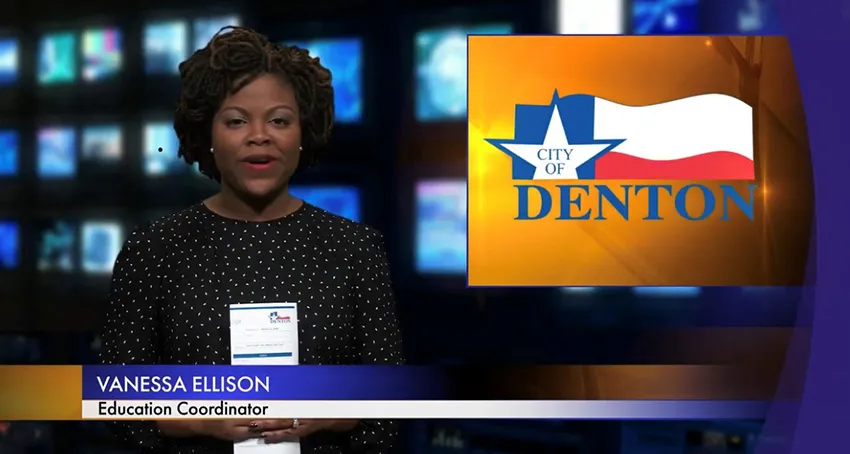 TWU sociology doctoral student and Denton TV news anchor Vanessa Ellison. 