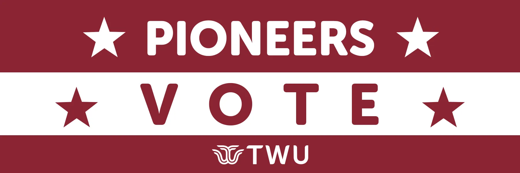 Pioneers Vote banner