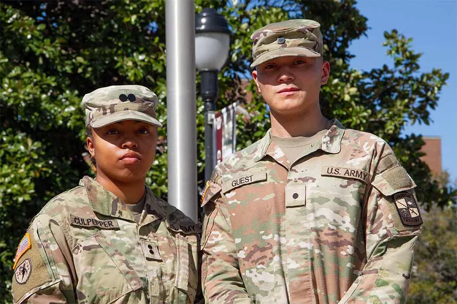 Portrait of Cadets Culpepper and Guest