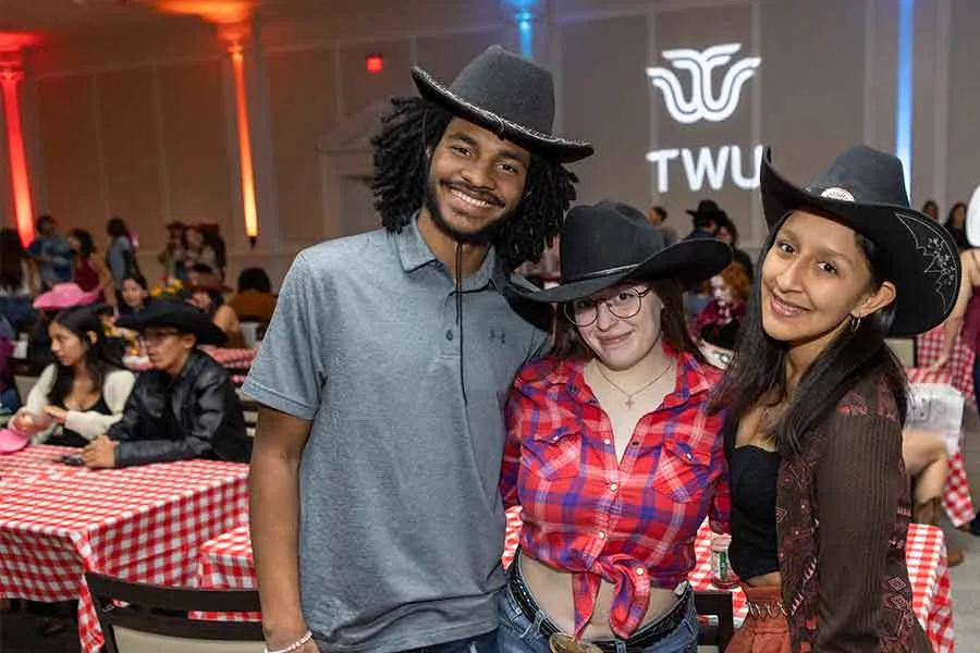 Students dressed up for Texas Hoedown Throwdown