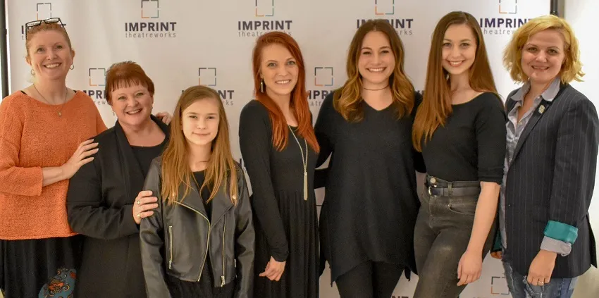 Lindsay Hayward (far right) at the IMPRINT Theatreworks First Impressions Festival. 