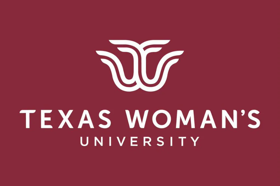TWU's new logo with Texas Woman's University written underneath.