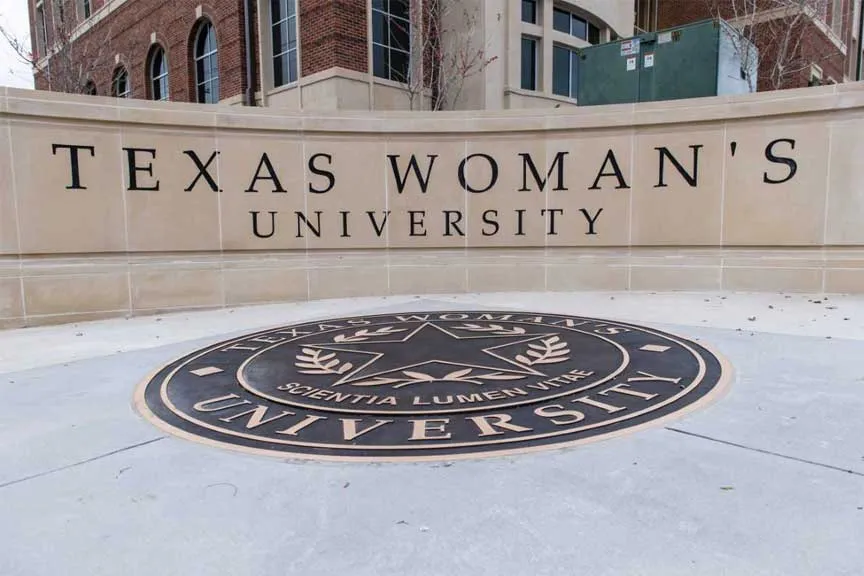 Texas Woman's University Sign and Seal