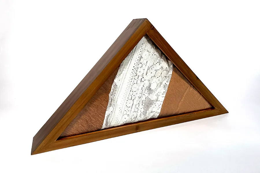 Motherland, flag in memorial frame, 2022