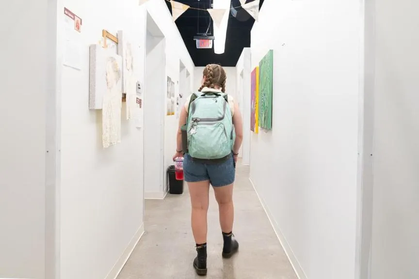 An image of student touring facility - FAB TOUR